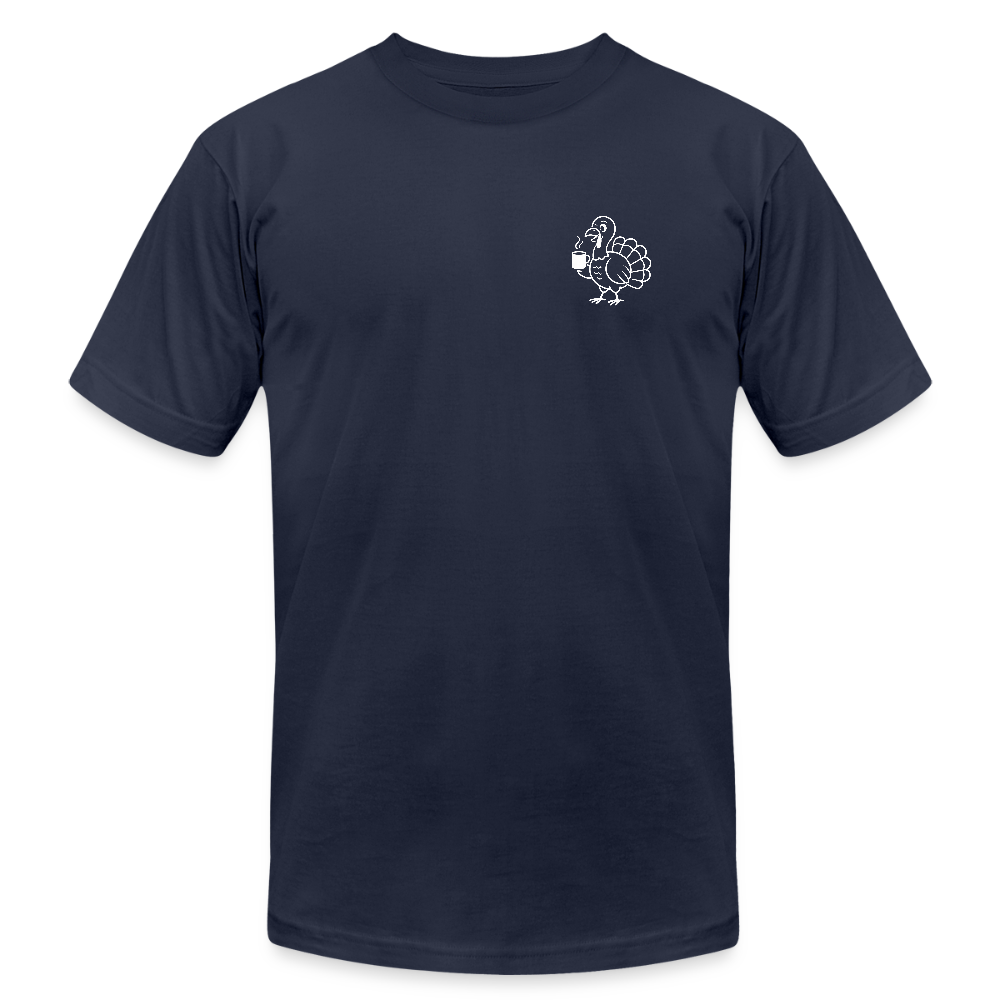 Turkey Trot Support Crew T-Shirt (No Running) Unisex - navy