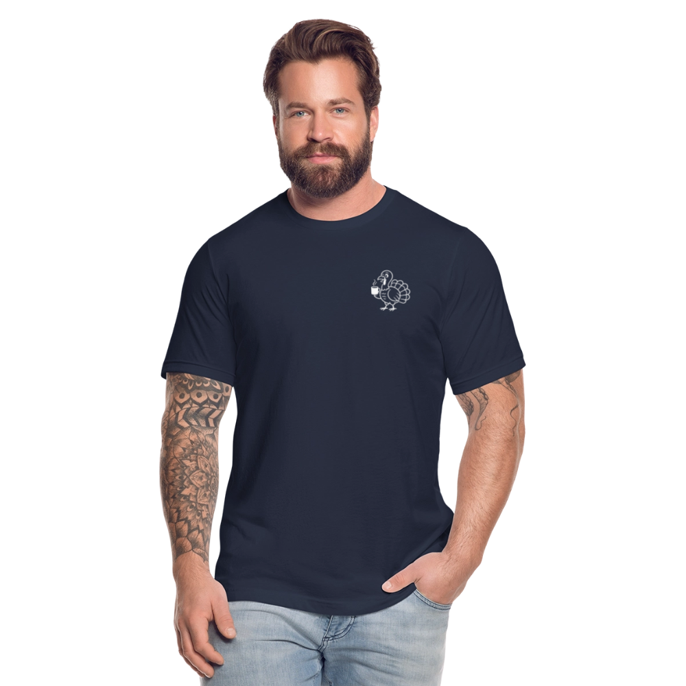 Turkey Trot Support Crew T-Shirt (No Running) Unisex - navy